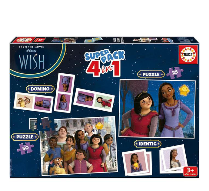 Puzzle Educa Wish 4 in 1 (8412668197435) - obraz 1