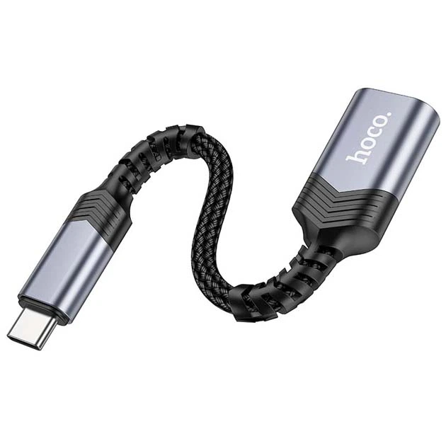 Перехідник HOCO UA24 Type-C to USB 3.0 на OTG для Android пристроїв Сірий - зображення 3
