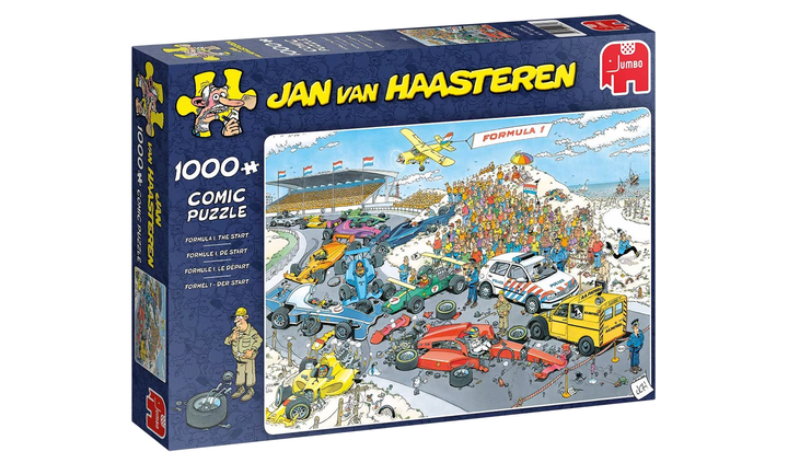 Пазл Jumbo Jan van Haasteren Formule 1 1000 елементів (0871012619037) - зображення 1