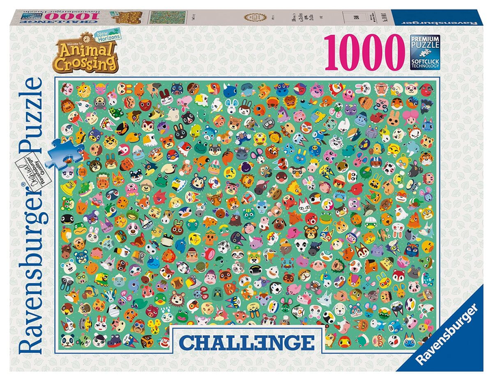 Puzzle Ravensburger Challenge Animal Crossing 1000 elementów (4005556174546) - obraz 1