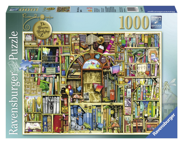 Puzzle Ravensburger The Bizarre Bookshop 1000 elementów (4005556193141) - obraz 1