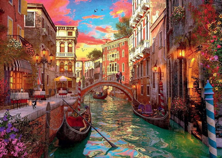 Puzzle Ravensburger Venice Romance 1000 elementów (4005556152629) - obraz 2