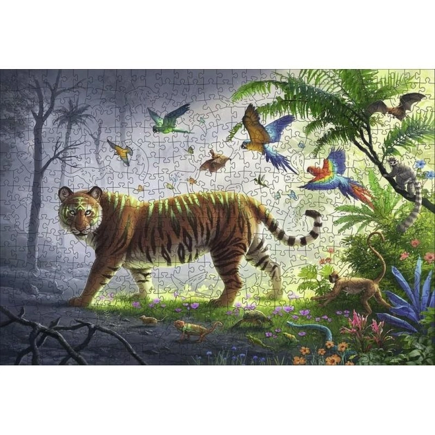 Puzzle drewniane Ravensburger Tiger 500 elementów (4005556175147) - obraz 2