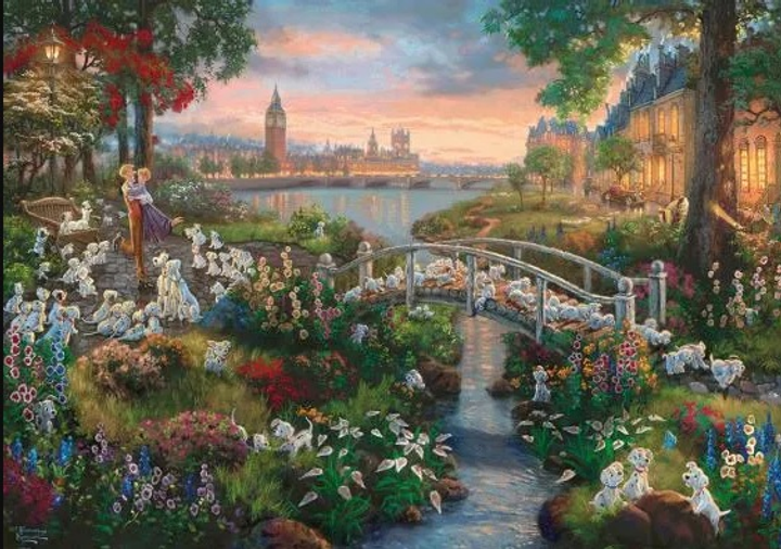 Puzzle Schmidt Thomas Kinkade: Disney 101 Dalmatians 1000 elementów (4001504594893) - obraz 2