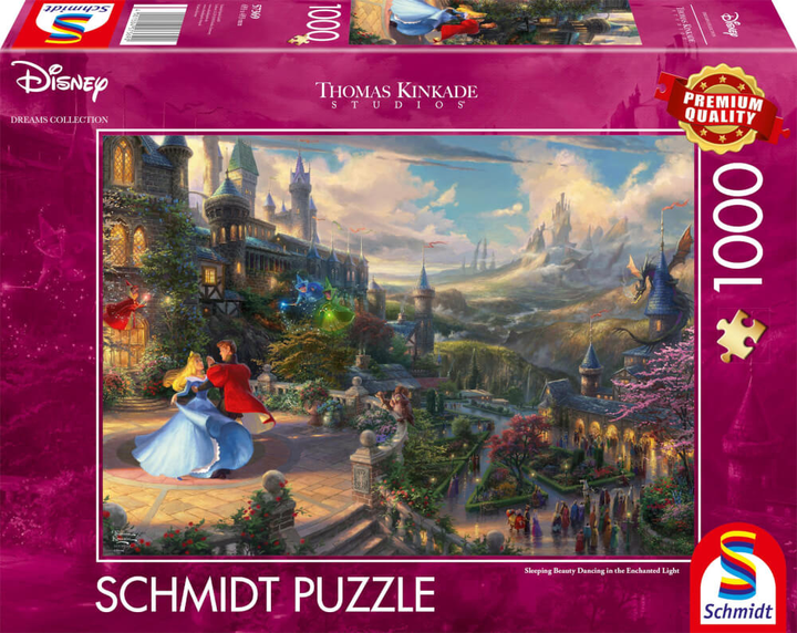 Пазл Schmidt Thomas Kinkade: Disney Sleeping Beauty in the Enchanted Light 1000 елементів (4001504573690) - зображення 1