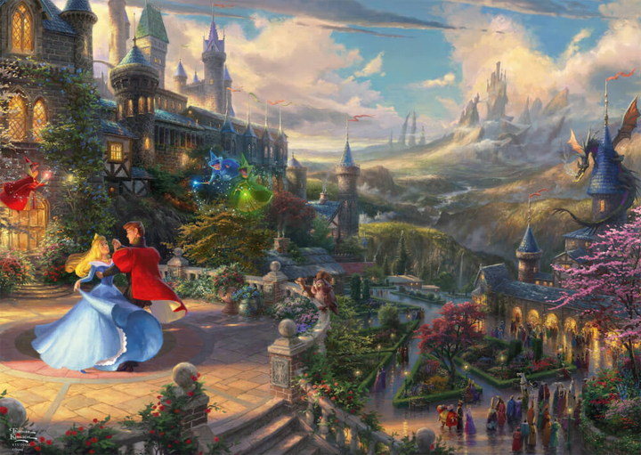 Пазл Schmidt Thomas Kinkade: Disney Sleeping Beauty in the Enchanted Light 1000 елементів (4001504573690) - зображення 2
