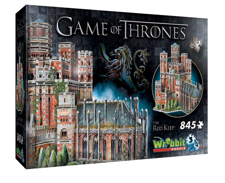 3D Пазл Wrebbit Game of Thrones: Red Keep 845 елементів (0665541020179) - зображення 1