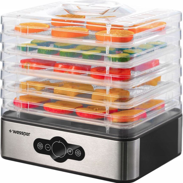 Сушилка дегидратор для пищевых продуктов Wessper DryMax 240 Вт 5 ...