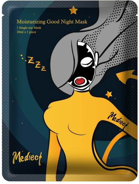 Maska do twarzy Mediect Moisturizing Good Night Mask nawilżająca na noc (4715093206753) - obraz 1
