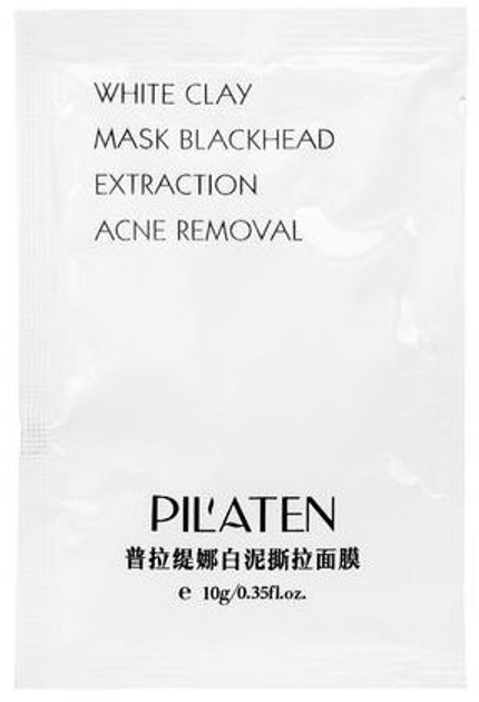 Maska Pilaten White Mask peel-off oczyszczająca z białą glinką 10 g (6956219101325 / 6956219105392) - obraz 1