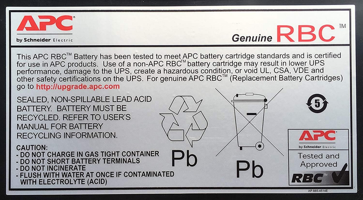 Аккумуляторный блок APC RBC17 для BE700/BK650 (731304206811) – фото ...
