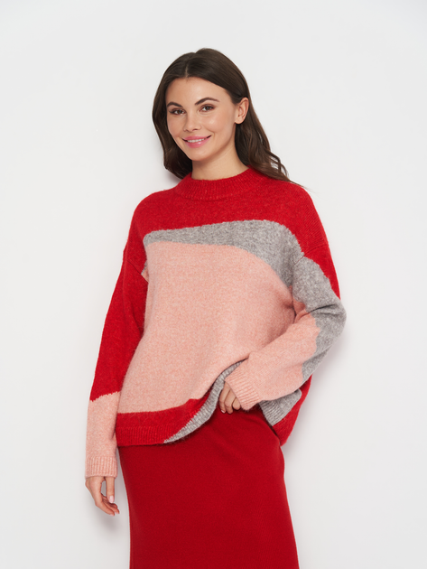 Акція на В'язаний светр зимовий жіночий H&M 1002002arl XL Різнокольоровий від Rozetka