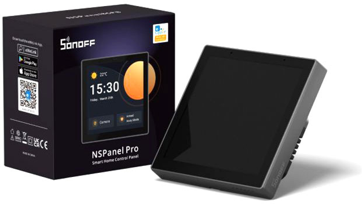 Панель управління розумним будинком Sonoff NSPanel Black (NSPanel86PB) - зображення 4