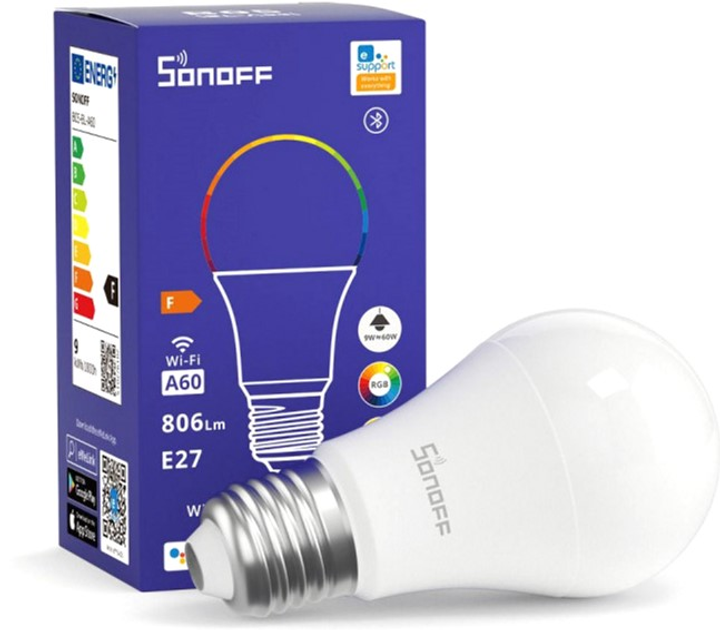 Розумна світлодіодна лампа Sonoff Wi-Fi E27 (B05-BL-A60) - зображення 4