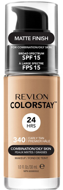 Podkład do twarzy Revlon ColorStay Makeup for Combination/Oily Skin SPF15 do cery mieszanej i tłustej 340 Early Tan 30 ml (309974700122) - obraz 1