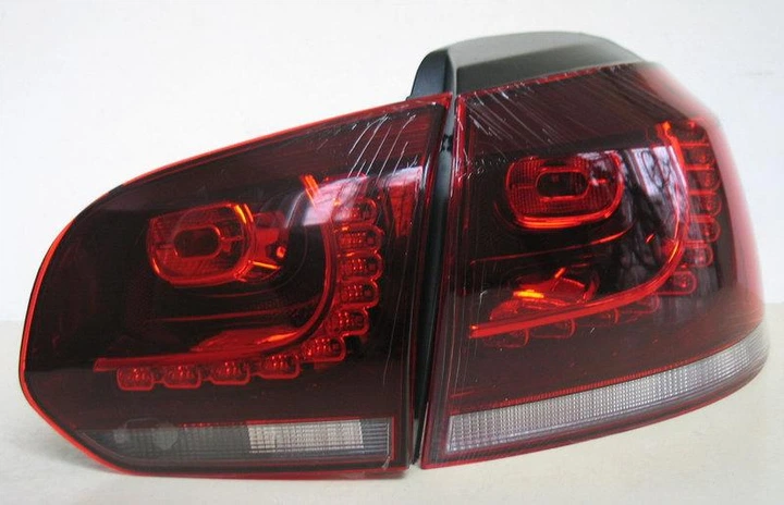 Задні фари альтернативна тюнінг оптика ліхтарі LED на Volkswagen Golf 6 TC червона 08-12 Фольксваген Гольф L0569 - Фото 4 Задні фари альтернативна тюнінг оптика ліхтарі LED на Volkswagen Golf 6 TC червона 08-12 Фольксваген Гольф L0569 - зображення 4