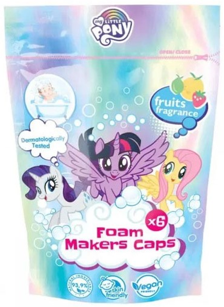 Піна для ванни My Little Pony Foam Makers Caps 6 x 20 г (5060537181332) - зображення 1