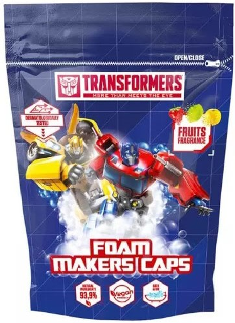 Піна для ванни Transformers Foam Makers Caps 6 x 20 г (5060537181776) - зображення 1