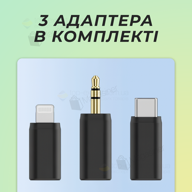 Профессиональный микрофон петличка Boya A1 с адаптерами Type-C ...