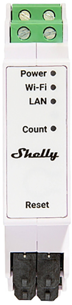 Licznik energii elektrycznej Shelly "Pro 3EM-400A" Wi-Fi 3 x 400 A faz z funkcją pomiaru (3800235268117) - obraz 2
