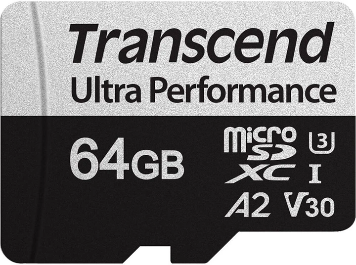 Карта пам'яті Transcend microSD 64GB C10 UHS-I U3 A2 R160/W80MB/s + SD - Фото 2 Карта пам'яті Transcend microSD 64GB C10 UHS-I U3 A2 R160/W80MB/s + SD - изображение 2