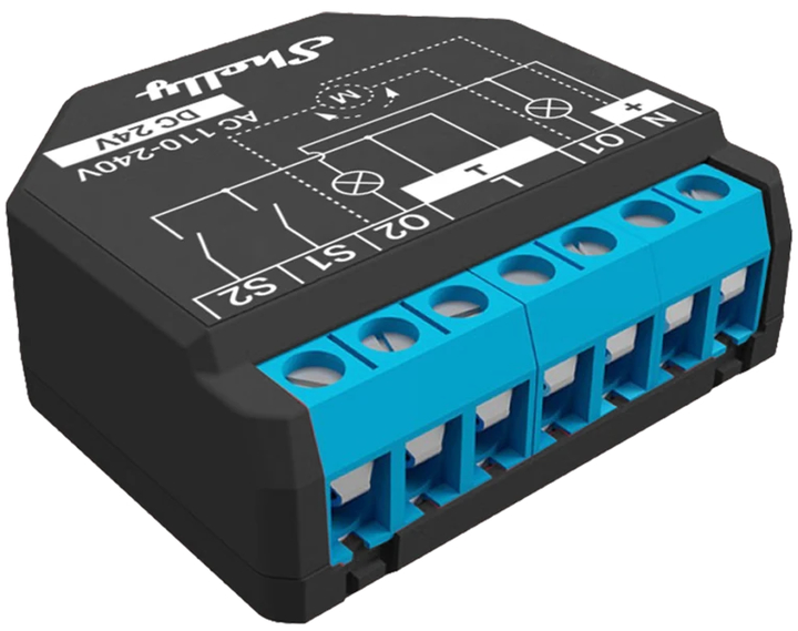Inteligentny przełącznik Shelly "Plus 2PM" Wi-Fi dwukanałowy 10 A pomiar energii elektrycznej (3800235265031) - obraz 2