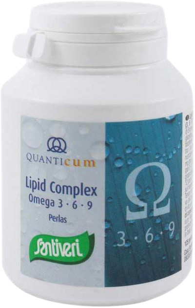 Kwasy tłuszczowe Santiveri Lipid Complex Omega 3-6-9 125 Pearls (8412170011083) - obraz 1