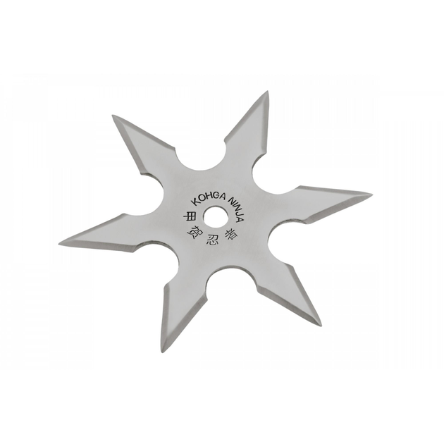 Метальна 6 кінечна зірка сюрікен з надійною та пластичною сталлю 006 - зображення 1