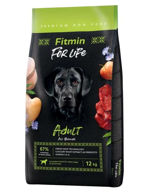 Sucha karma dla dorosłych psów wszystkich ras Fitmin Dog For Life Adult 2.5 kg (8595237034130) - obraz 1