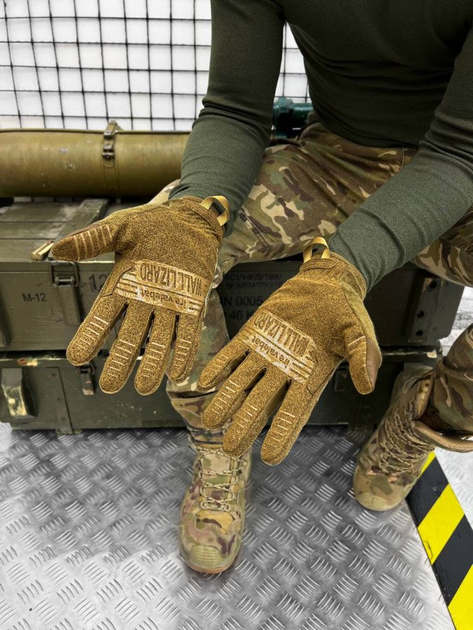 Тактичні рукавички Wallizard Tactical Стрілецькі Мультикам XL - зображення 2