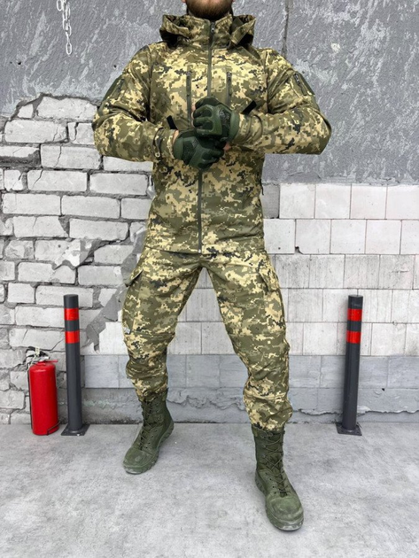 Тактичний костюм софтшел squad піксель XXL - зображення 1