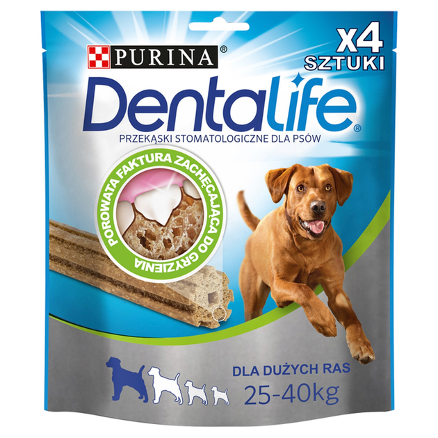 Ласощі для зубів Purina DentaLife Large 142 г (7613036894470) - зображення 1