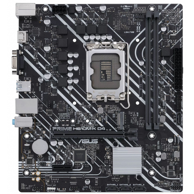 Материнская плата ASUS PRIME H610M-K D4 - изображение 2