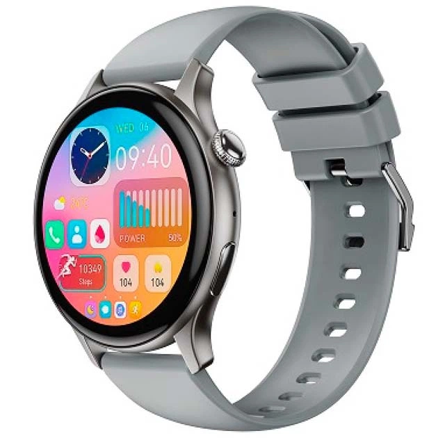 Смарт-часи XO J6 Amoled Smart Watch 1.43” 260мАг BT Call, Track, HeartRate Сірий - Фото 3 Смарт-часи XO J6 Amoled Smart Watch 1.43” 260мАг BT Call, Track, HeartRate Сірий - зображення 3