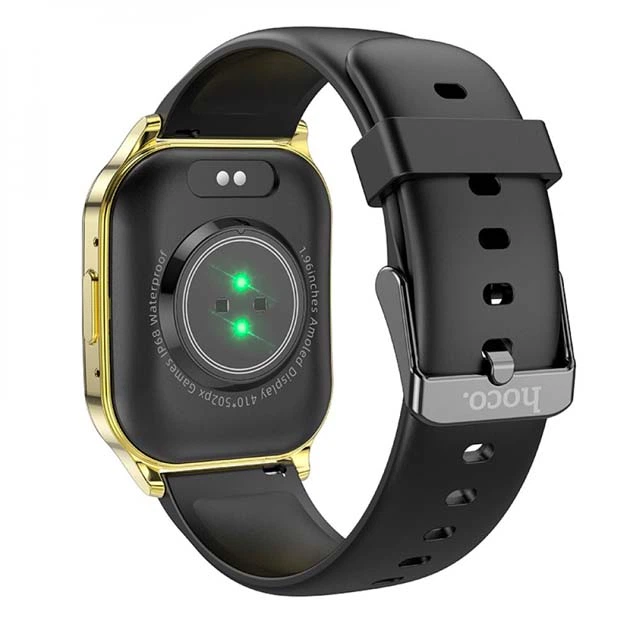 Смарт-часи Hoco Y19 AMOLED Розумний (call version) BT 5.1 Track HeartRate IP68 BT 5.1, 300мАг Золотий - Фото 3 Смарт-часи Hoco Y19 AMOLED Розумний (call version) BT 5.1 Track HeartRate IP68 BT 5.1, 300мАг Золотий - зображення 3