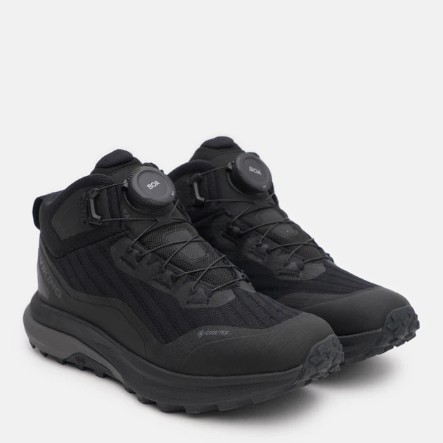 Подростковые демисезонные ботинки Viking Anaconda Trail Mid GTX BOA W 3-53960-2 40 Черные (7054977947762) - изображение 2