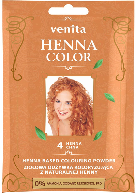 Кондиціонер Venita Henna Color Трав'яне фарбування з натуральною хною 4 Henna Chna (5902101710855) - зображення 1