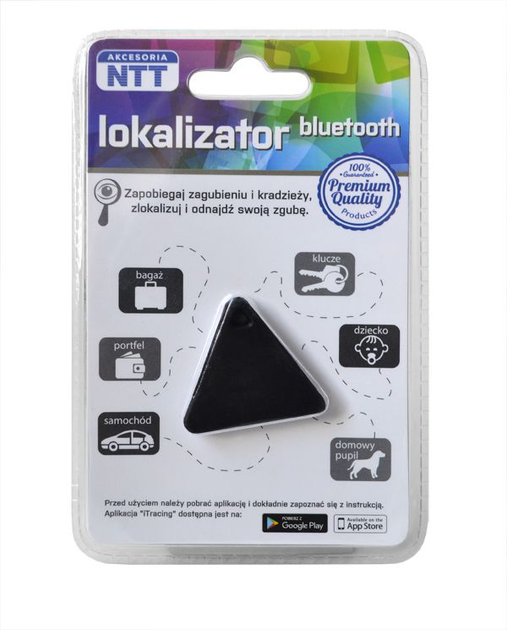Lokalizator Bluetooth NTT Czarny - obraz 1