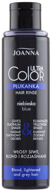 Płukanka do włosów Joanna Ultra Color System do siwych blond i rozjaśnionych niebieska 150 ml (5901018014957) - obraz 1