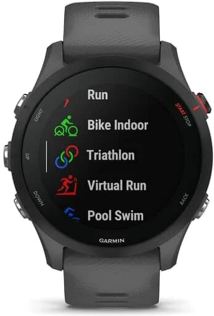 Смарт-годинник Garmin Forerunner 255 Basic 46 mm Slate Grey (010-02641-10) - зображення 4