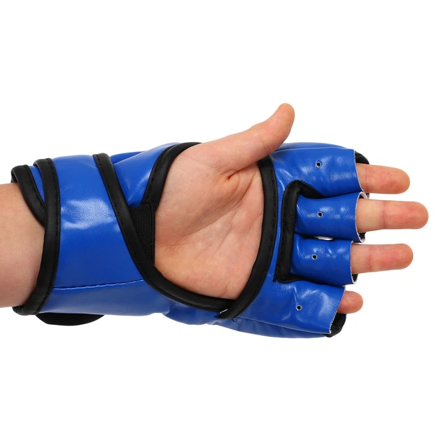 Перчатки для смешанных единоборств Zelart Fight Gear 3207 размер M Blue - изображение 3
