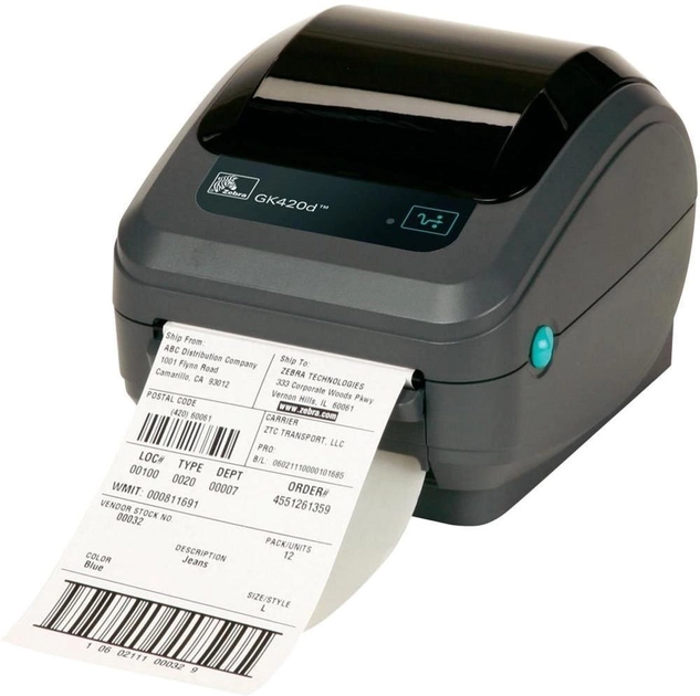 Принтер етикеток Zebra GK420d (GK42-202220-000) - зображення 1