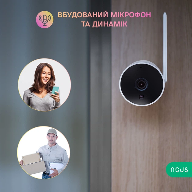 Умная уличная видеокамера Nous W7P 3МР Wi-Fi Bullet (5905072800389) - изображение 6