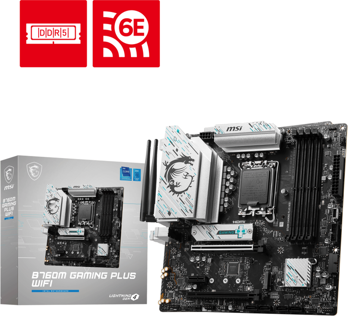Материнская плата MSI B760M GAMING PLUS WIFI (s1700, Intel B760