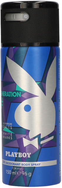 Парфумований дезодорант для чоловіків Playboy Generation 150 мл (5050456521067) - зображення 1
