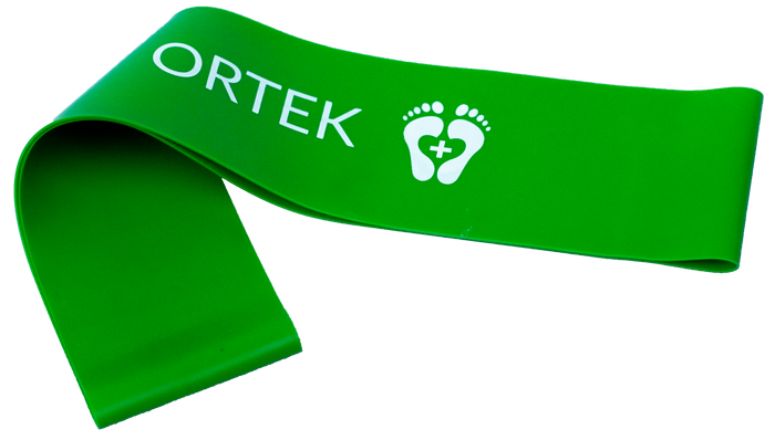 Фитнес резинка для тренировки стоп Ortek 25 см 5x25 см - размер Легкий - изображение 2