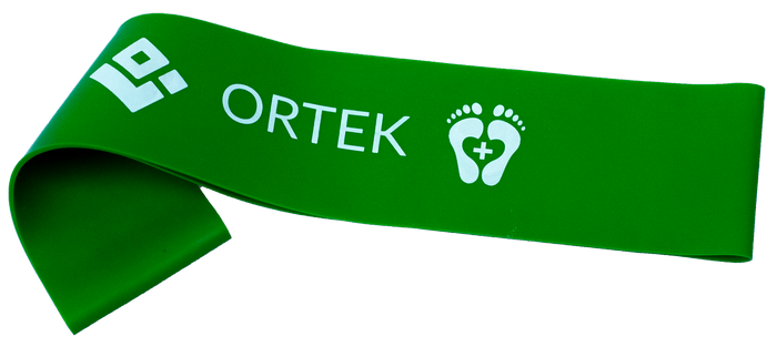 Фитнес резинка для тренировки стоп Ortek 25 см 5x25 см - размер Легкий - изображение 4