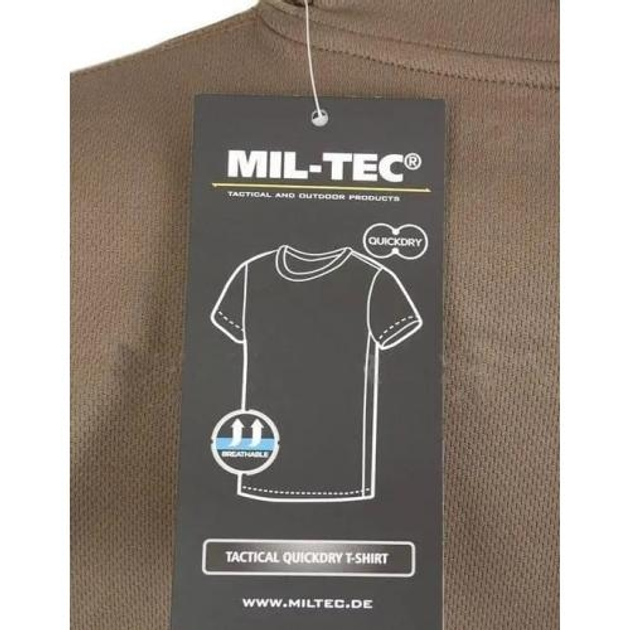 Футболка швидкосохнуча Mil-Tec L оливкова футболка M-T - зображення 2