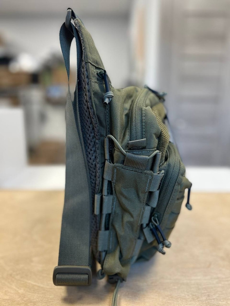 Сумка через плечо Зеленая Helikon-Tex EDC SIDE BAG OLIVE GREEN (TB-PPK-CD-02) M-T - изображение 2