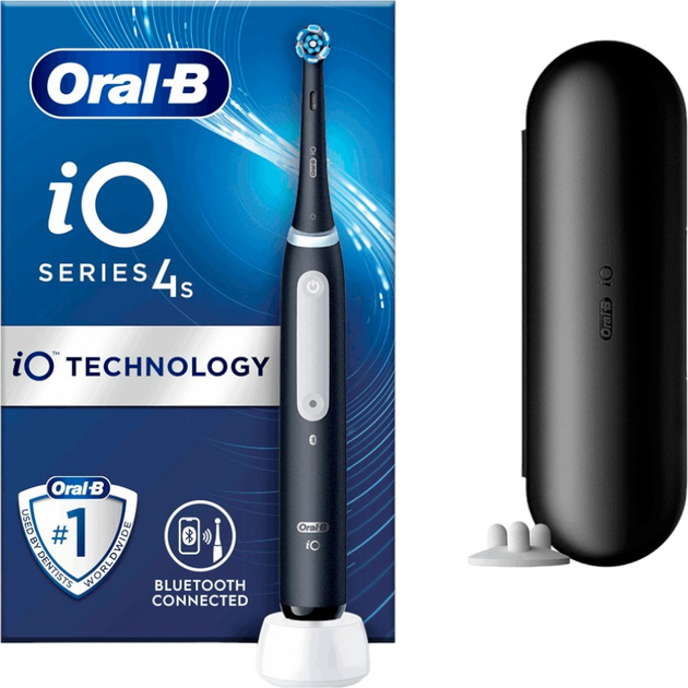 Електрична зубна щітка Oral-B iO4s Matt Black (4210201414902) - зображення 1